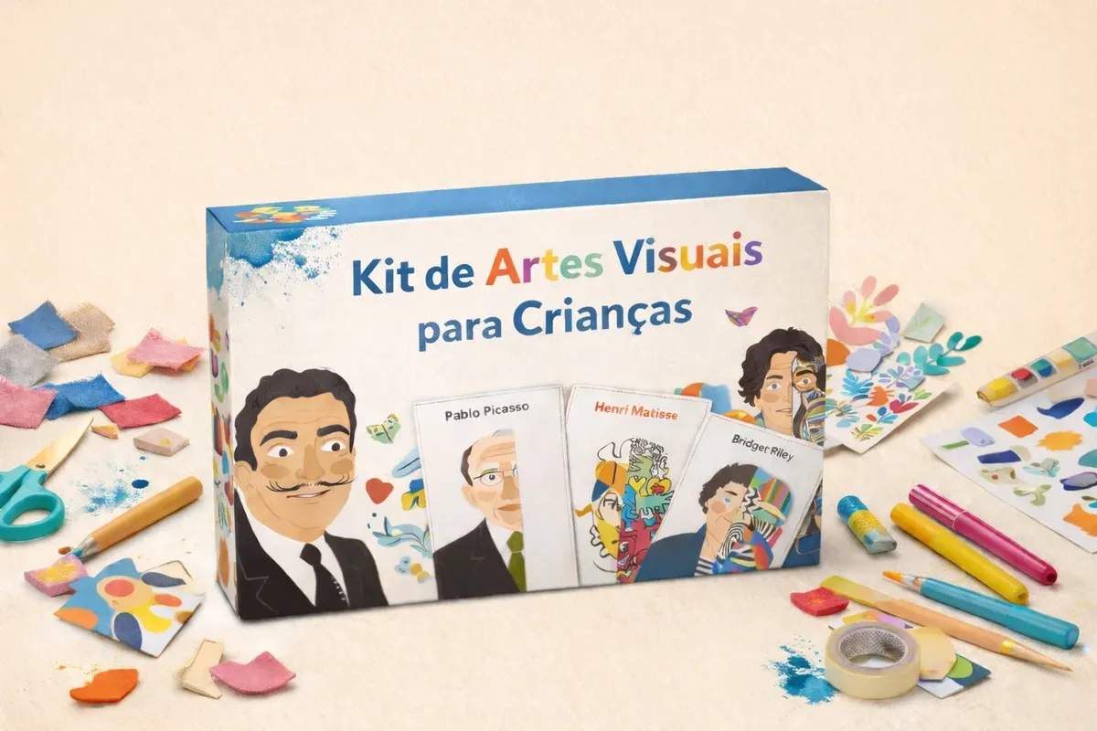 Kit de Artes Visuais para Crianças — material em PDF para imprimir